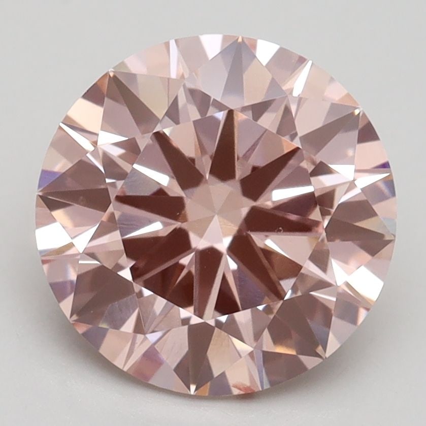 Loose Diamond - ROUND 3.08ct Fancy Intense Pink VS2: Loose Diamond - ROUND 3.08ct Fancy Intense Pink VS2 Source: This is a real non-mined Diamond that has been grown in a lab Shape: ROUND Carats: 3.08 Color: Fancy Intense Pink Certification: IGI Video: