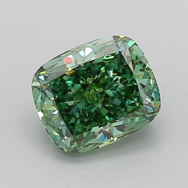 Loose Diamond - CUSHION MODIFIED 2.47ct Fancy Vivid Green VS1 (1 of 1)