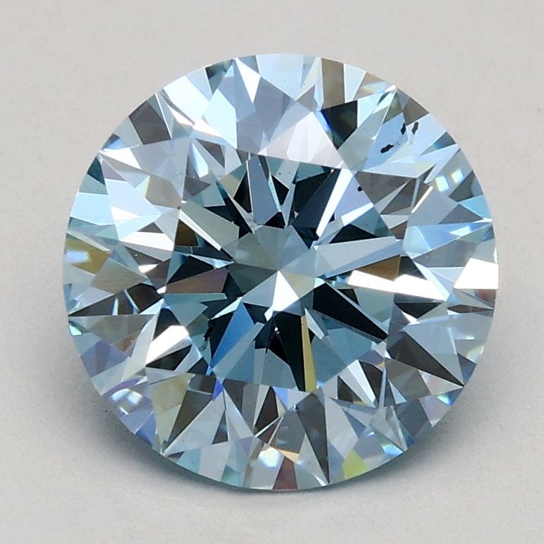 Ideal Loose Diamond - ROUND 1.56ct Fancy Blue SI2: Ideal Loose Diamond - ROUND 1.56ct Fancy Blue SI2 Source: This is a real non-mined Diamond that has been grown in a lab Shape: ROUND Carats: 1.56 Color: Fancy Blue Certification: IGI Video: