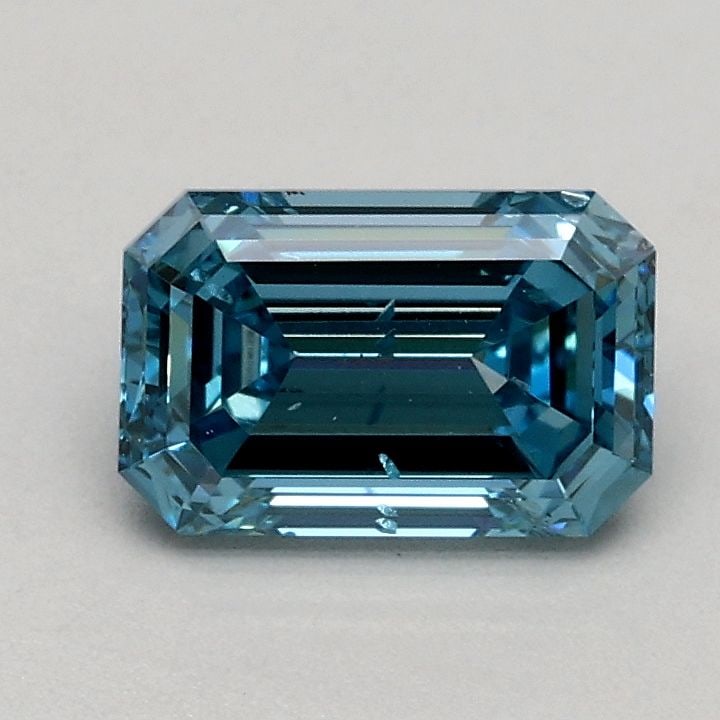 Loose Diamond - EMERALD 0.76ct Fancy Intense Blue SI1: Loose Diamond - EMERALD 0.76ct Fancy Intense Blue SI1 Source: This is a real non-mined Diamond that has been grown in a lab Shape: EMERALD Carats: 0.76 Color: Fancy Intense Blue Certification: IGI Vid
