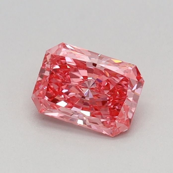 Loose Diamond - RADIANT 0.36ct Fancy Vivid Pink VS1: Loose Diamond - RADIANT 0.36ct Fancy Vivid Pink VS1 Source: This is a real non-mined Diamond that has been grown in a lab Shape: RADIANT Carats: 0.36 Color: Fancy Vivid Pink Certification: IGI Video:
