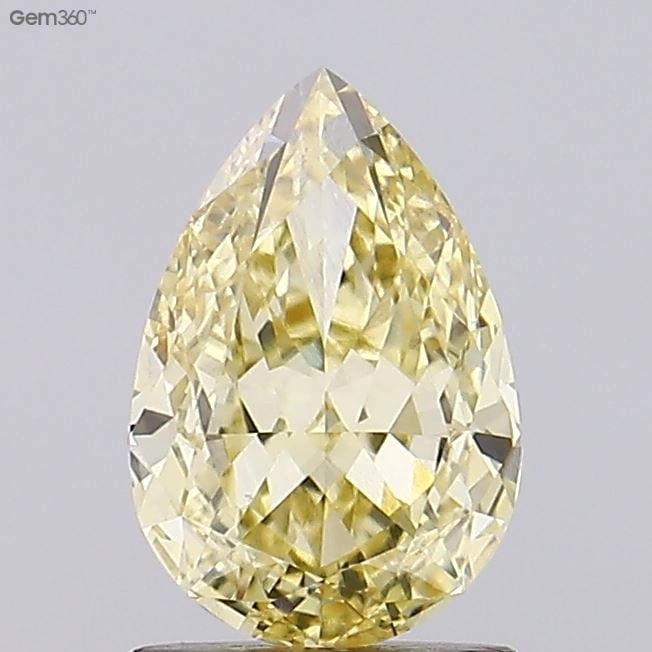 Loose Diamond - PEAR 1.54ct Fancy Intense Yellow VVS2: Loose Diamond - PEAR 1.54ct Fancy Intense Yellow VVS2 Source: This is a real non-mined Diamond that has been grown in a lab Shape: PEAR Carats: 1.54 Color: Fancy Intense Yellow Certification: IGI Vide