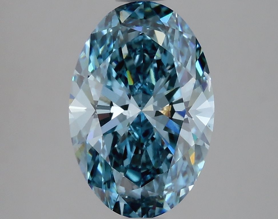 Loose Diamond - OVAL 2.6ct Fancy Vivid Blue VS1: Loose Diamond - OVAL 2.6ct Fancy Vivid Blue VS1 Source: This is a real non-mined Diamond that has been grown in a lab Shape: OVAL Carats: 2.6 Color: Fancy Vivid Blue Certification: IGI Video: