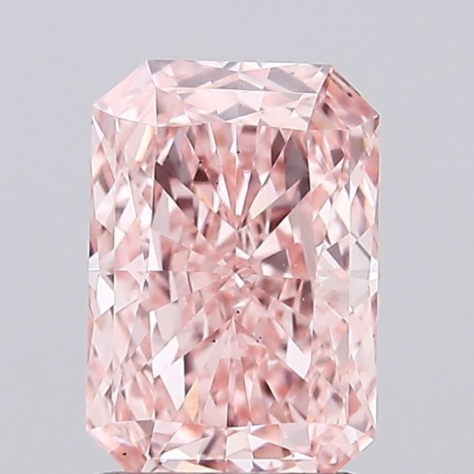 Loose Diamond - RADIANT 1.3ct Fancy Intense Pink VS2: Loose Diamond - RADIANT 1.3ct Fancy Intense Pink VS2 Source: This is a real non-mined Diamond that has been grown in a lab Shape: RADIANT Carats: 1.3 Color: Fancy Intense Pink Certification: IGI Video