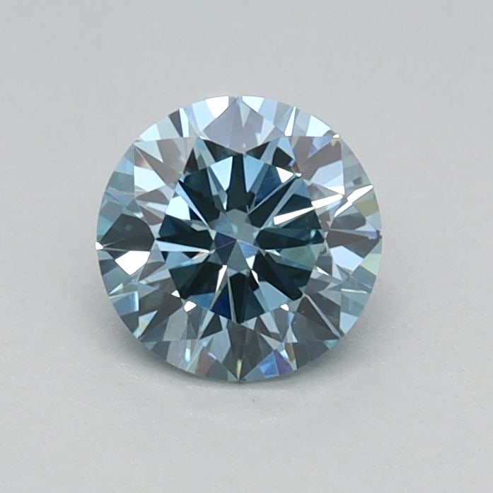 Loose Diamond - ROUND 0.4ct Fancy Vivid Blue VVS2: Loose Diamond - ROUND 0.4ct Fancy Vivid Blue VVS2 Source: This is a real non-mined Diamond that has been grown in a lab Shape: ROUND Carats: 0.4 Color: Fancy Vivid Blue Certification: IGI Video: