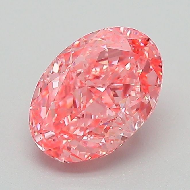 Loose Diamond - OVAL 1.24ct Fancy Vivid Pink VS1: Loose Diamond - OVAL 1.24ct Fancy Vivid Pink VS1 Source: This is a real non-mined Diamond that has been grown in a lab Shape: OVAL Carats: 1.24 Color: Fancy Vivid Pink Certification: IGI Video: