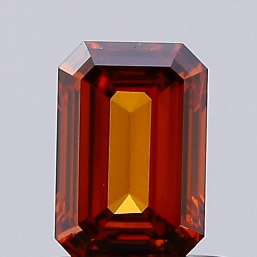 Loose Diamond - EMERALD 0.67ct Fancy Vivid Orange VS1: Loose Diamond - EMERALD 0.67ct Fancy Vivid Orange VS1 Source: This is a real non-mined Diamond that has been grown in a lab Shape: EMERALD Carats: 0.67 Color: Fancy Vivid Orange Certification: IGI Vid