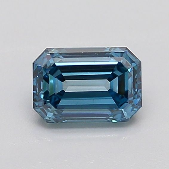 Loose Diamond - EMERALD 0.71ct Fancy Vivid Blue VS1: Loose Diamond - EMERALD 0.71ct Fancy Vivid Blue VS1 Source: This is a real non-mined Diamond that has been grown in a lab Shape: EMERALD Carats: 0.71 Color: Fancy Vivid Blue Certification: IGI The Dia