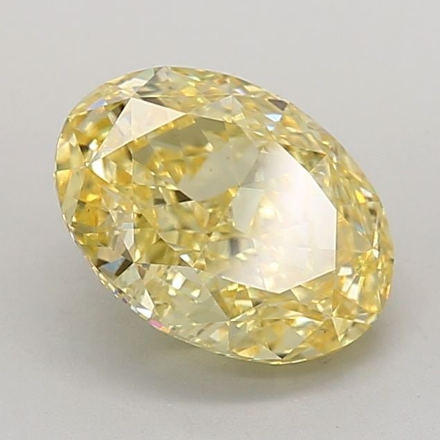 Loose Diamond - OVAL 2.71ct Fancy Vivid Yellow VS1: Loose Diamond - OVAL 2.71ct Fancy Vivid Yellow VS1 Source: This is a real non-mined Diamond that has been grown in a lab Shape: OVAL Carats: 2.71 Color: Fancy Vivid Yellow Certification: IGI Video: