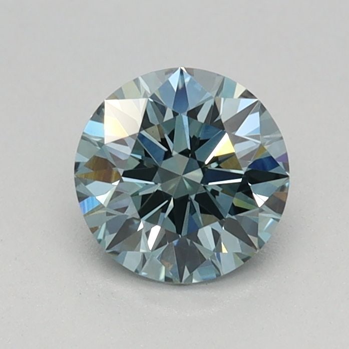 Ideal Loose Diamond - ROUND 0.52ct Fancy Vivid Greenish Blue VS1: Ideal Loose Diamond - ROUND 0.52ct Fancy Vivid Greenish Blue VS1 Source: This is a real non-mined Diamond that has been grown in a lab Shape: ROUND Carats: 0.52 Color: Fancy Vivid Greenish Blue Certif