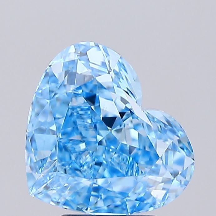 Loose Diamond - HEART 5.08ct Fancy Vivid Blue VVS2: Loose Diamond - HEART 5.08ct Fancy Vivid Blue VVS2 Source: This is a real non-mined Diamond that has been grown in a lab Shape: HEART Carats: 5.08 Color: Fancy Vivid Blue Certification: IGI Video: