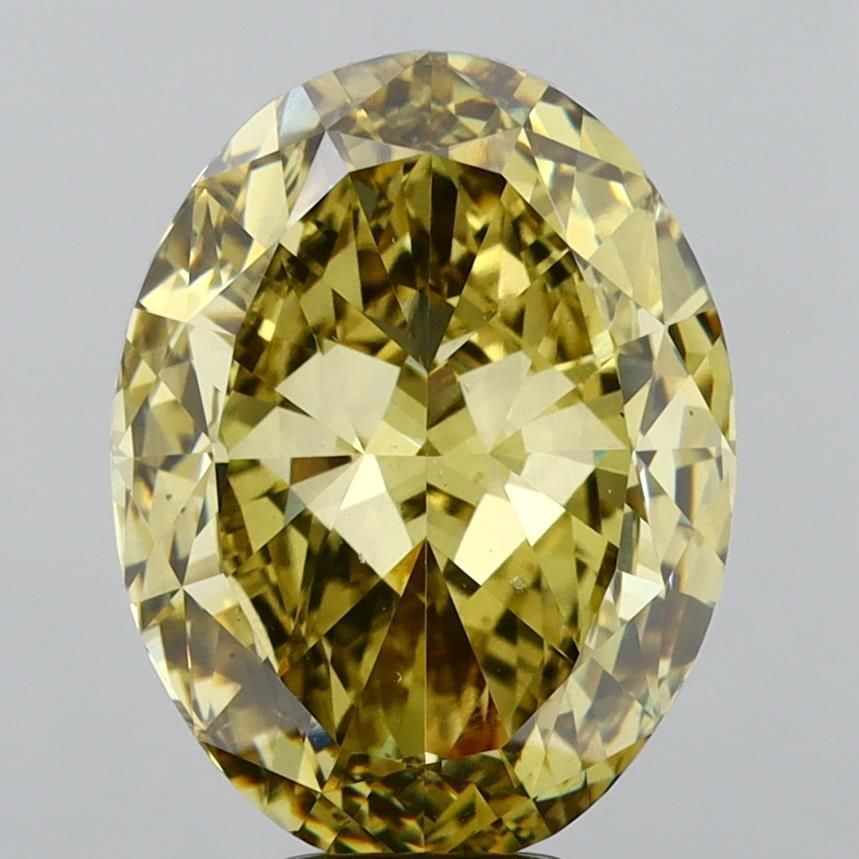 Loose Diamond - OVAL 10.03ct Fancy Intense Grayish Yellow VS2 (1 of 1)