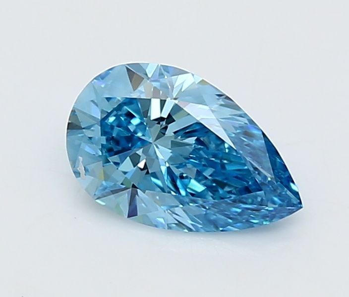 Loose Diamond - PEAR 1.24ct Fancy Vivid Blue VS1: Loose Diamond - PEAR 1.24ct Fancy Vivid Blue VS1 Source: This is a real non-mined Diamond that has been grown in a lab Shape: PEAR Carats: 1.24 Color: Fancy Vivid Blue Certification: IGI Video: