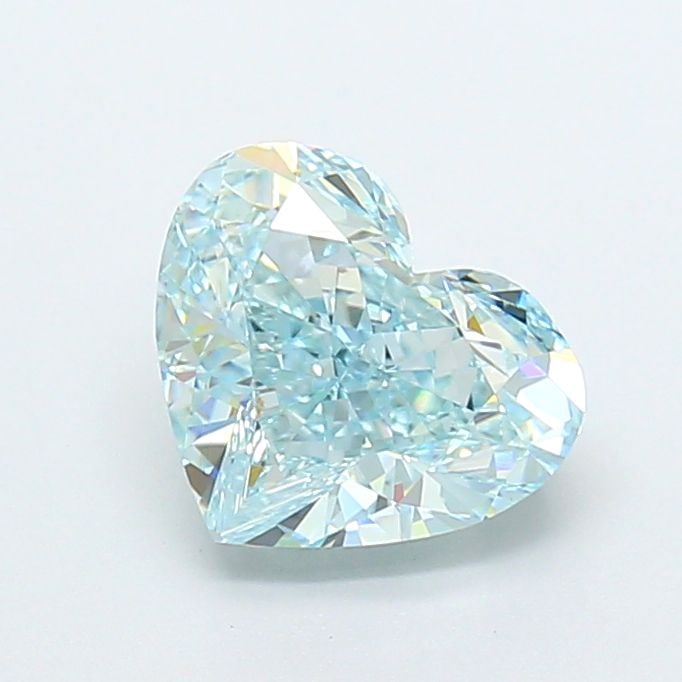 Loose Diamond - HEART 2.15ct Fancy Intense Blueish Green VVS2: Loose Diamond - HEART 2.15ct Fancy Intense Blueish Green VVS2 Source: This is a real non-mined Diamond that has been grown in a lab Shape: HEART Carats: 2.15 Color: Fancy Intense Blueish Green Certifi