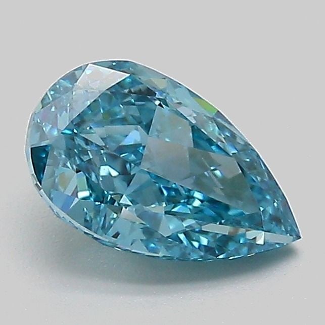Loose Diamond - PEAR 1.1ct Fancy Vivid Greenish Blue VVS2: Loose Diamond - PEAR 1.1ct Fancy Vivid Greenish Blue VVS2 Source: This is a real non-mined Diamond that has been grown in a lab Shape: PEAR Carats: 1.1 Color: Fancy Vivid Greenish Blue Certification: 