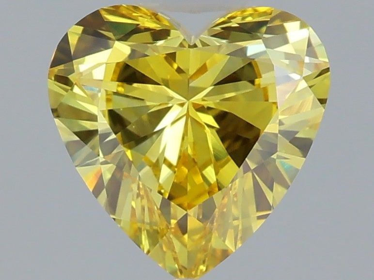 Loose Diamond - HEART 1.53ct Fancy Vivid Yellow VVS2: Loose Diamond - HEART 1.53ct Fancy Vivid Yellow VVS2 Source: This is a real non-mined Diamond that has been grown in a lab Shape: HEART Carats: 1.53 Color: Fancy Vivid Yellow Certification: IGI Video: