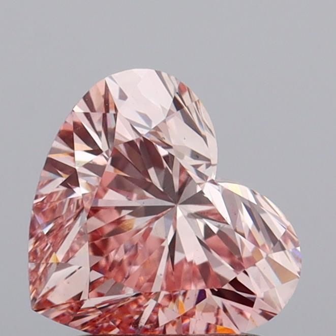 Loose Diamond - HEART 1.54ct Fancy Intense Pink VS2: Loose Diamond - HEART 1.54ct Fancy Intense Pink VS2 Source: This is a real non-mined Diamond that has been grown in a lab Shape: HEART Carats: 1.54 Color: Fancy Intense Pink Certification: IGI Video:
