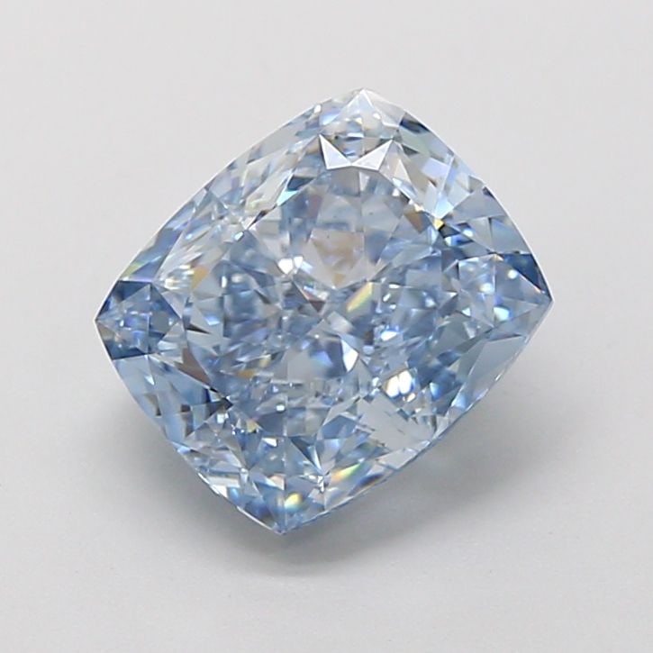 Loose Diamond - CUSHION MODIFIED 3.22ct Fancy Intense Blue VS1: Loose Diamond - CUSHION MODIFIED 3.22ct Fancy Intense Blue VS1 Source: This is a real non-mined Diamond that has been grown in a lab Shape: CUSHION MODIFIED Carats: 3.22 Color: Fancy Intense Blue Cert