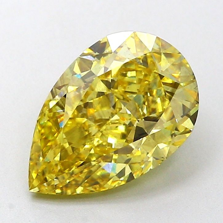 Loose Diamond - PEAR 3.5ct Fancy Intense Yellow VS2: Loose Diamond - PEAR 3.5ct Fancy Intense Yellow VS2 Source: This is a real non-mined Diamond that has been grown in a lab Shape: PEAR Carats: 3.5 Color: Fancy Intense Yellow Certification: IGI Video: