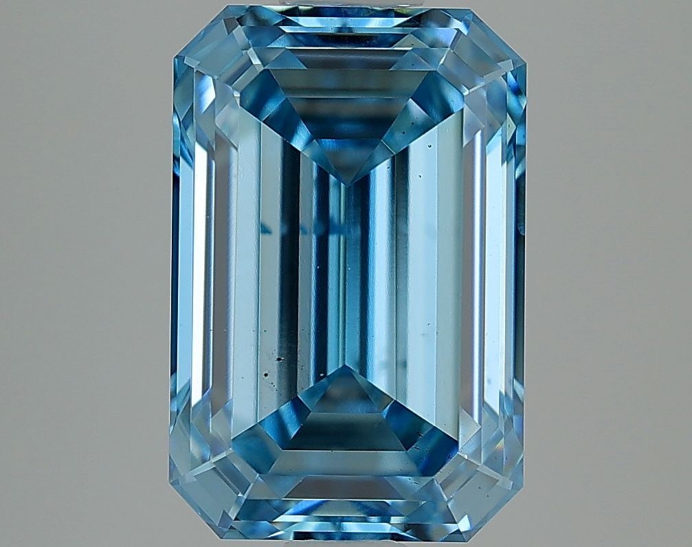 Loose Diamond - EMERALD 4.68ct Fancy Vivid Blue VS2 (1 of 1)