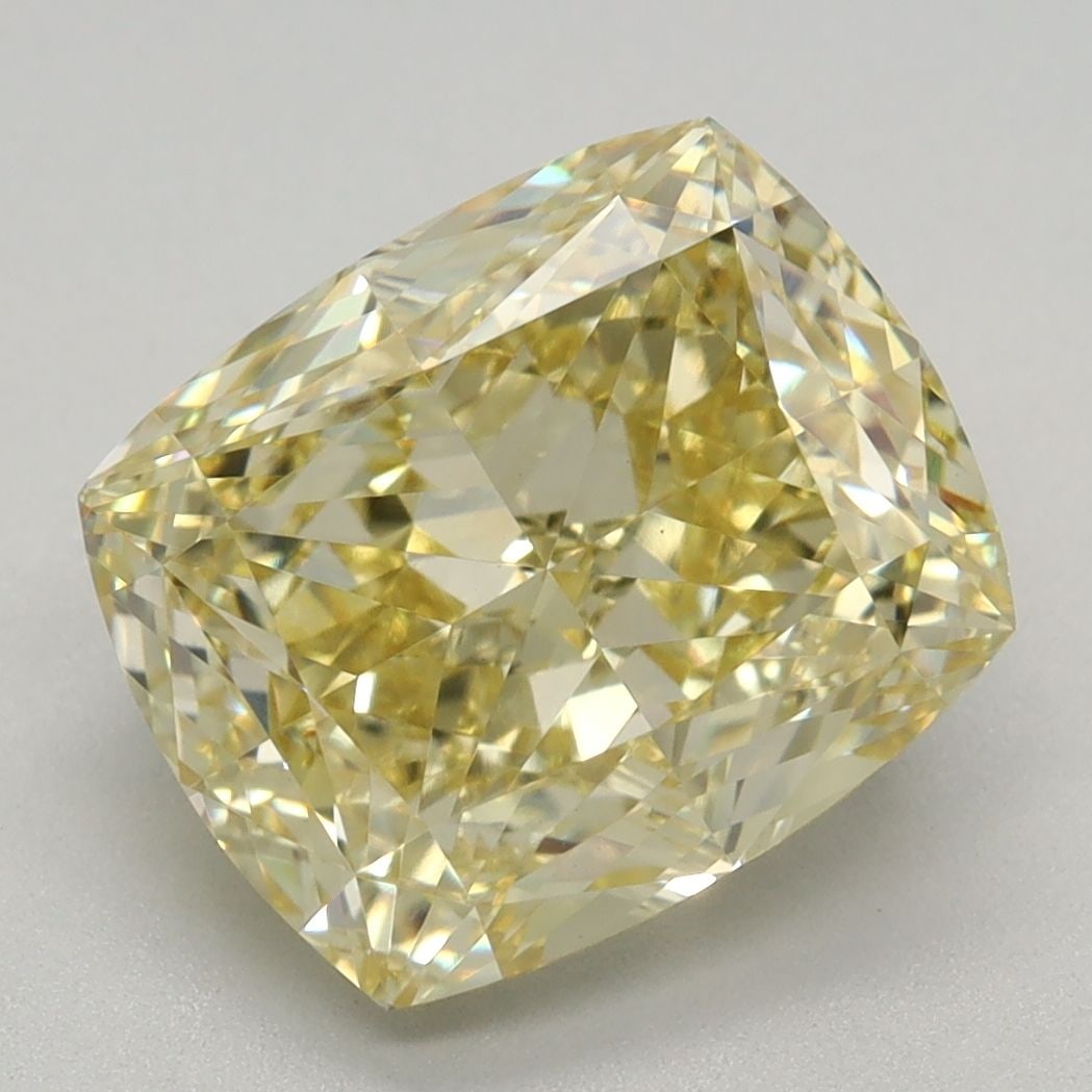 Loose Diamond - CUSHION MODIFIED 2.74ct Fancy Intense Yellow VS1: Loose Diamond - CUSHION MODIFIED 2.74ct Fancy Intense Yellow VS1 Source: This is a real non-mined Diamond that has been grown in a lab Shape: CUSHION MODIFIED Carats: 2.74 Color: Fancy Intense Yellow 