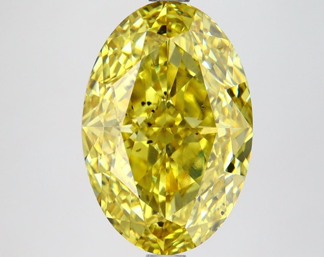 Loose Diamond - OVAL 4.9ct Fancy Vivid Yellow VS2 (1 of 1)