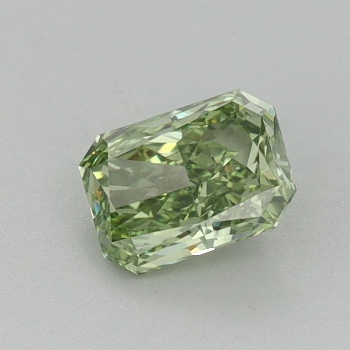 Loose Diamond - RADIANT 0.57ct Fancy Vivid Green VVS2: Loose Diamond - RADIANT 0.57ct Fancy Vivid Green VVS2 Source: This is a real non-mined Diamond that has been grown in a lab Shape: RADIANT Carats: 0.57 Color: Fancy Vivid Green Certification: IGI Vide