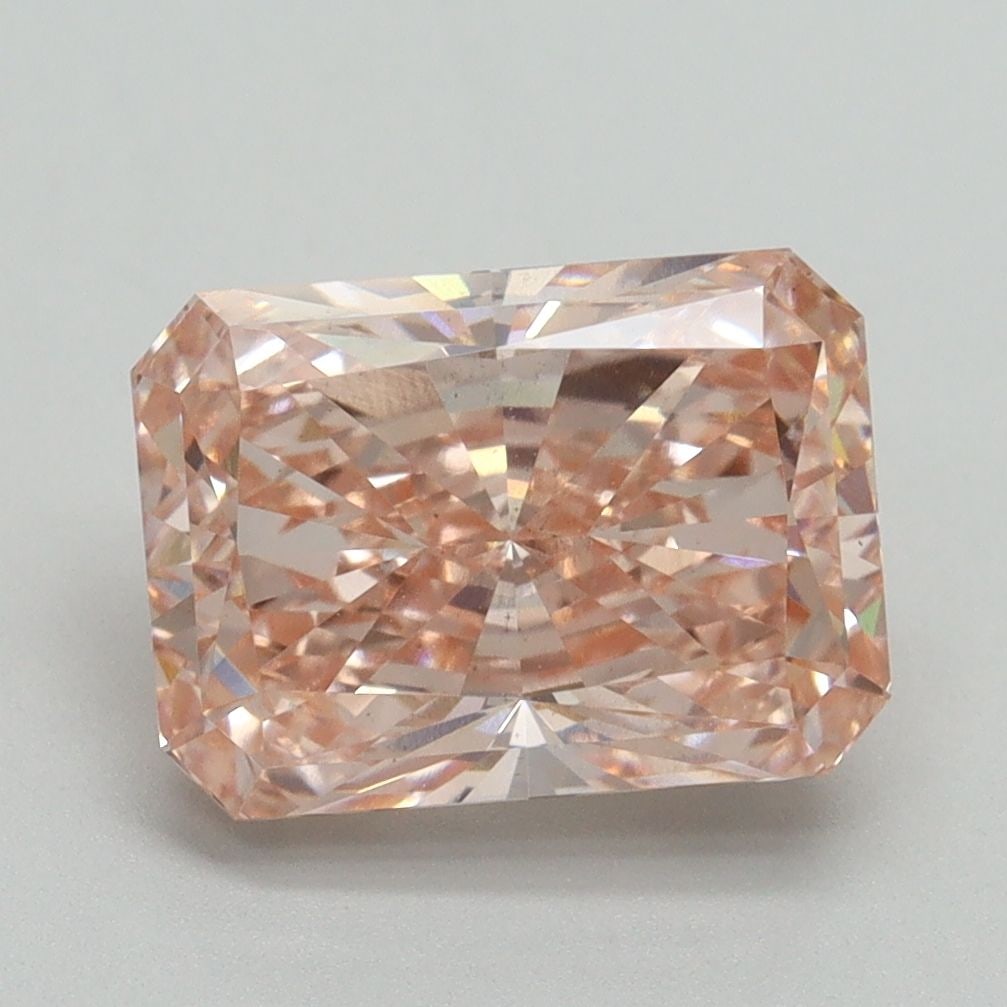 Loose Diamond - RADIANT 3.13ct Fancy Vivid Pink VS2: Loose Diamond - RADIANT 3.13ct Fancy Vivid Pink VS2 Source: This is a real non-mined Diamond that has been grown in a lab Shape: RADIANT Carats: 3.13 Color: Fancy Vivid Pink Certification: IGI Video:
