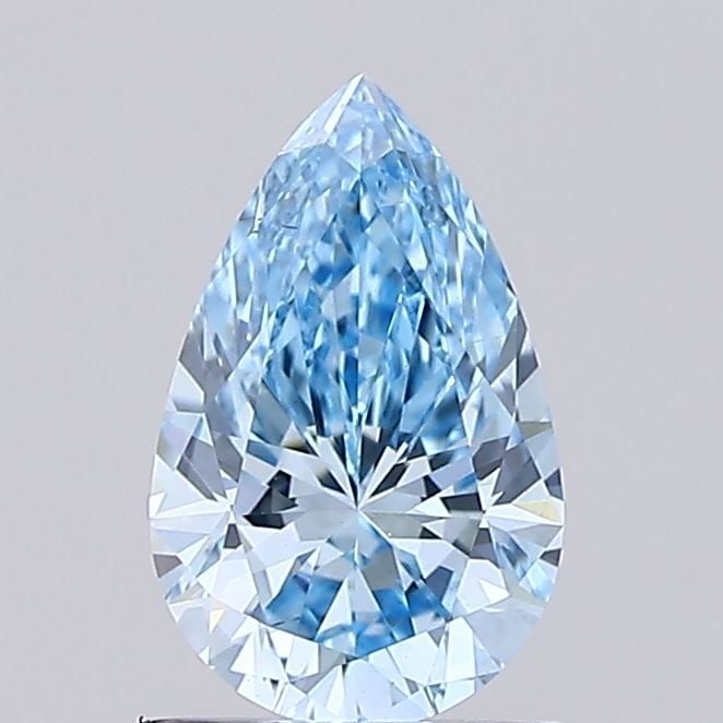 Loose Diamond - PEAR 1.0ct Fancy Vivid Blue VS2: Loose Diamond - PEAR 1.0ct Fancy Vivid Blue VS2 Source: This is a real non-mined Diamond that has been grown in a lab Shape: PEAR Carats: 1.0 Color: Fancy Vivid Blue Certification: IGI Video: