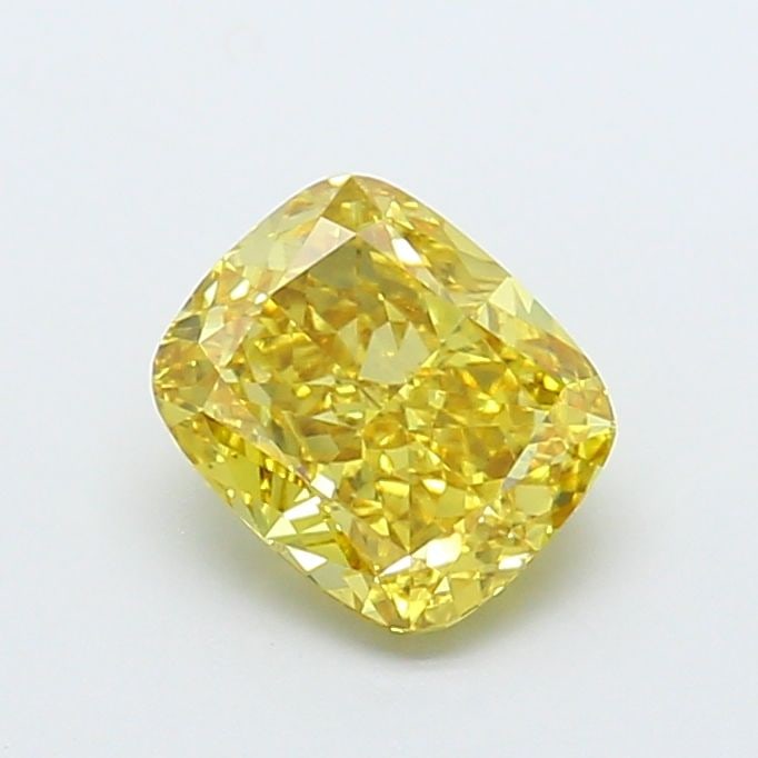 Loose Diamond - CUSHION MODIFIED 1.7ct Fancy Vivid Yellow VS2: Loose Diamond - CUSHION MODIFIED 1.7ct Fancy Vivid Yellow VS2 Source: This is a real non-mined Diamond that has been grown in a lab Shape: CUSHION MODIFIED Carats: 1.7 Color: Fancy Vivid Yellow Certif