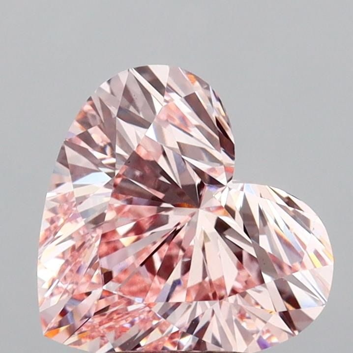 Loose Diamond - HEART 3.07ct Fancy Intense Pink VS2: Loose Diamond - HEART 3.07ct Fancy Intense Pink VS2 Source: This is a real non-mined Diamond that has been grown in a lab Shape: HEART Carats: 3.07 Color: Fancy Intense Pink Certification: IGI Video: