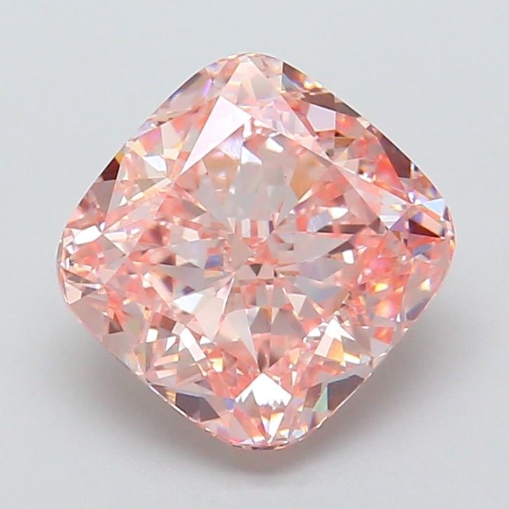 Loose Diamond - CUSHION MODIFIED 4.05ct Fancy Intense Pink VVS2: Loose Diamond - CUSHION MODIFIED 4.05ct Fancy Intense Pink VVS2 Source: This is a real non-mined Diamond that has been grown in a lab Shape: CUSHION MODIFIED Carats: 4.05 Color: Fancy Intense Pink Cer