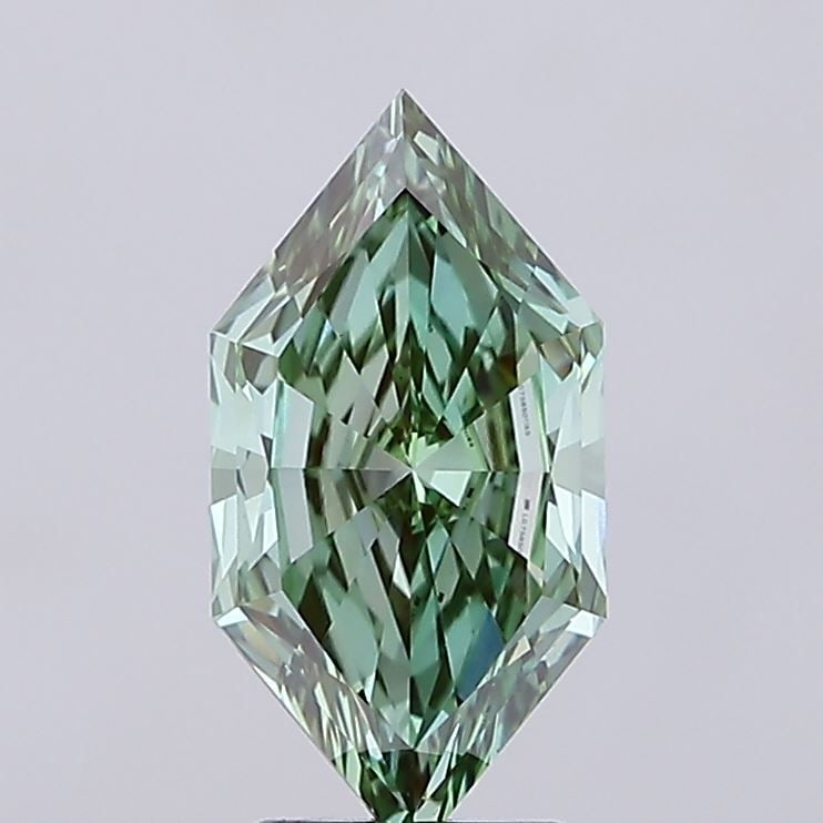 Loose Diamond - HEXAGONAL 3.0ct Fancy Vivid Green VS1 (1 of 1)