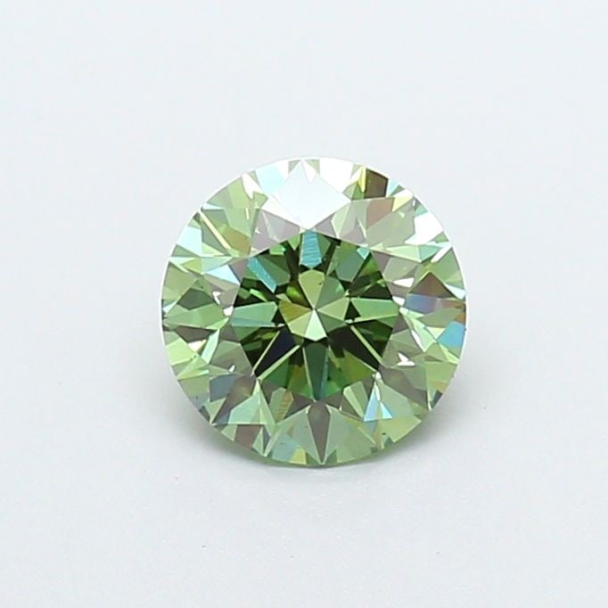 Loose Diamond - ROUND 1.01ct Fancy Vivid Green VS1 (1 of 1)