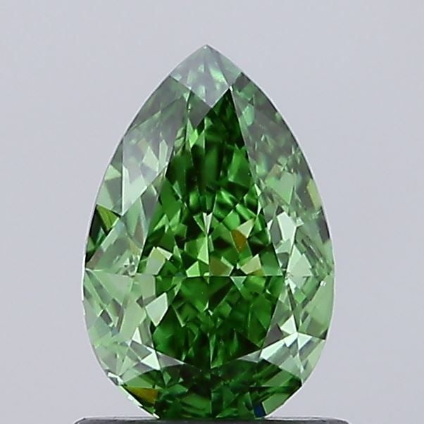 Loose Diamond - PEAR 1.01ct Fancy Vivid Green VS1: Loose Diamond - PEAR 1.01ct Fancy Vivid Green VS1 Source: This is a real non-mined Diamond that has been grown in a lab Shape: PEAR Carats: 1.01 Color: Fancy Vivid Green Certification: IGI Video: