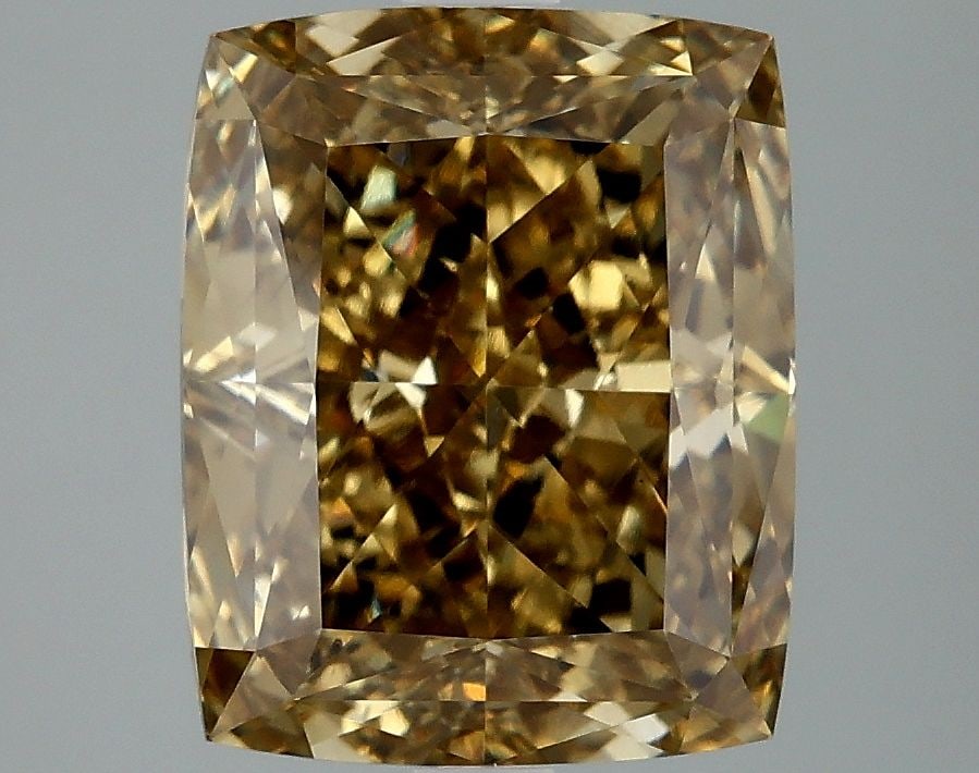 Loose Diamond - CUSHION MODIFIED 5.02ct Fancy Vivid Gray Yellow VS2: Loose Diamond - CUSHION MODIFIED 5.02ct Fancy Vivid Gray Yellow VS2 Source: This is a real non-mined Diamond that has been grown in a lab Shape: CUSHION MODIFIED Carats: 5.02 Color: Fancy Vivid Gray Y