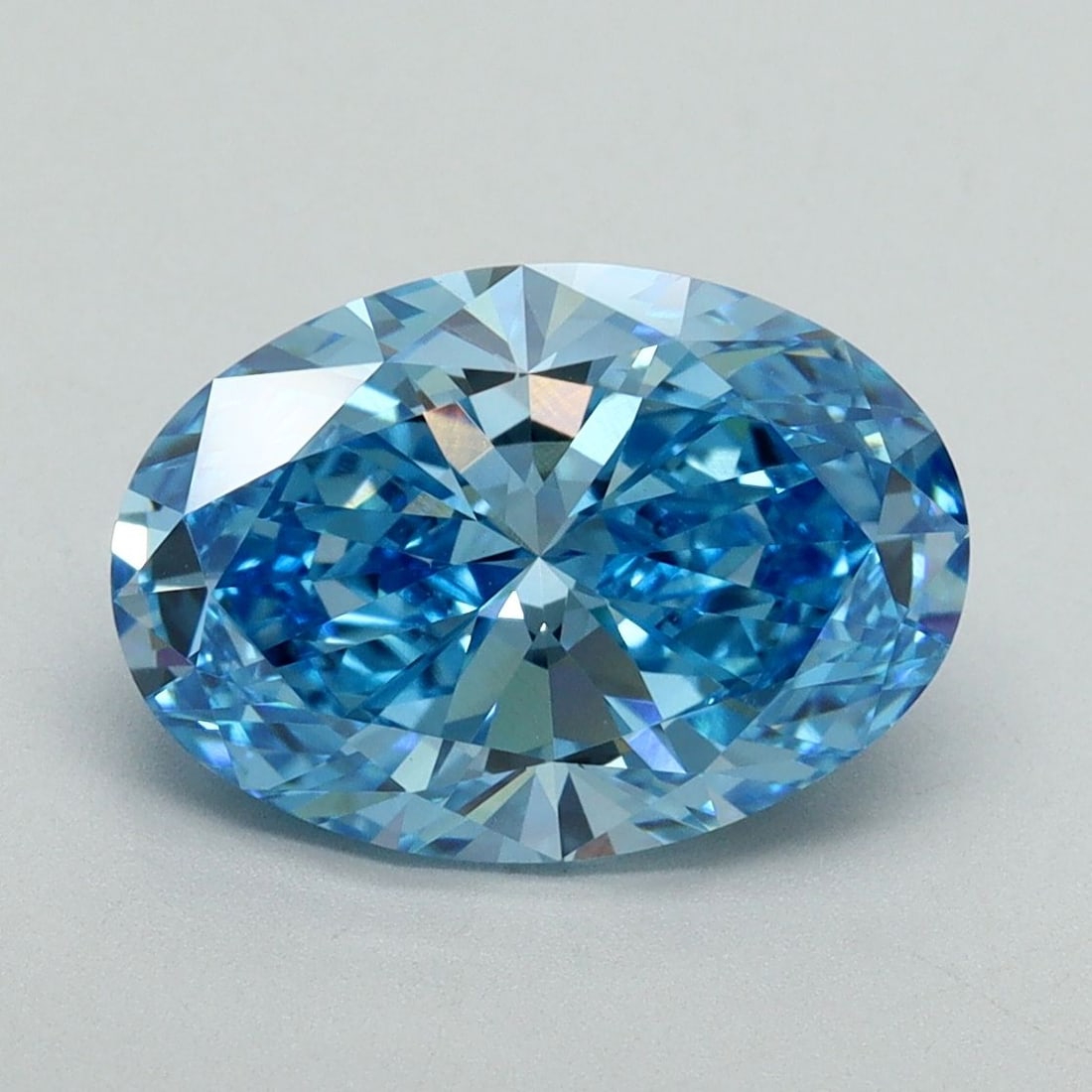 Loose Diamond - OVAL 3.16ct Fancy Vivid Blue VVS2 (1 of 1)