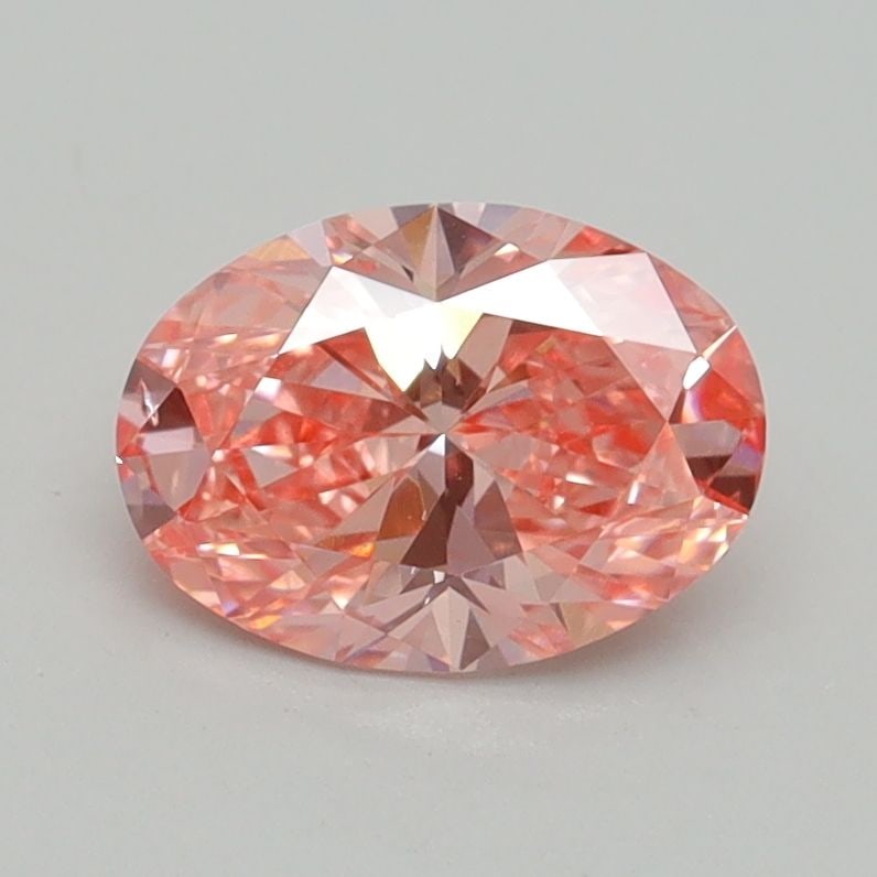 Loose Diamond - OVAL 1.0ct Fancy Vivid Pink VS2: Loose Diamond - OVAL 1.0ct Fancy Vivid Pink VS2 Source: This is a real non-mined Diamond that has been grown in a lab Shape: OVAL Carats: 1.0 Color: Fancy Vivid Pink Certification: IGI Video: