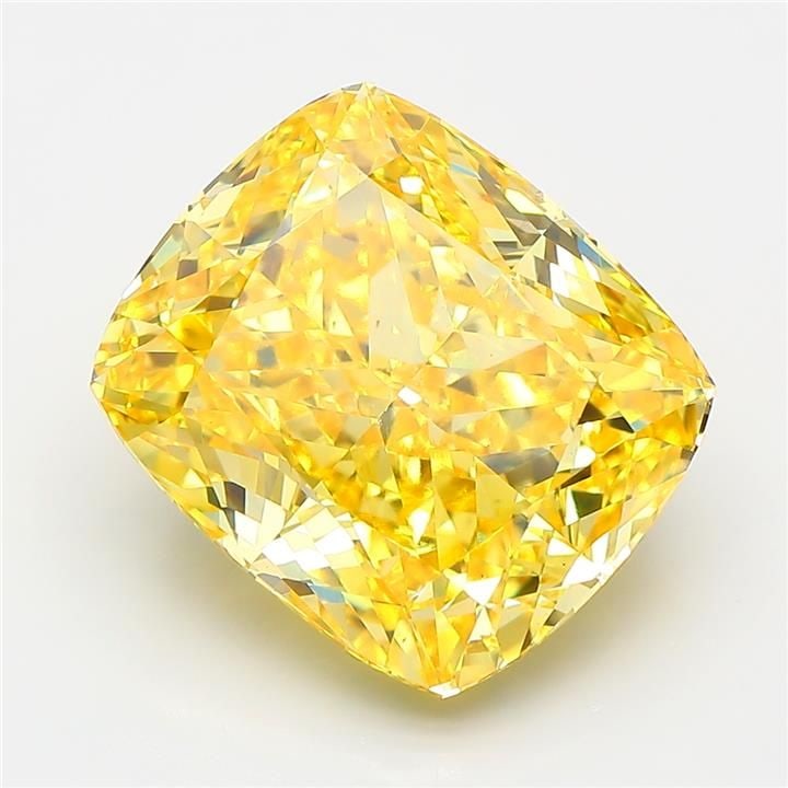 Loose Diamond - CUSHION MODIFIED 9.01ct Fancy Vivid Yellow VS1: Loose Diamond - CUSHION MODIFIED 9.01ct Fancy Vivid Yellow VS1 Source: This is a real non-mined Diamond that has been grown in a lab Shape: CUSHION MODIFIED Carats: 9.01 Color: Fancy Vivid Yellow Cert