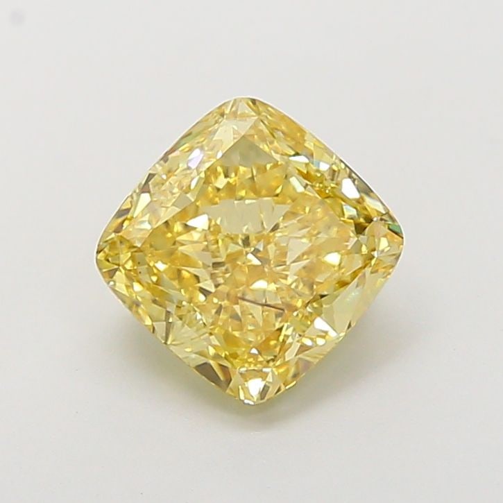 Loose Diamond - CUSHION BRILLIANT 2.48ct Fancy Vivid Yellow VS1: Loose Diamond - CUSHION BRILLIANT 2.48ct Fancy Vivid Yellow VS1 Source: This is a real non-mined Diamond that has been grown in a lab Shape: CUSHION BRILLIANT Carats: 2.48 Color: Fancy Vivid Yellow Ce