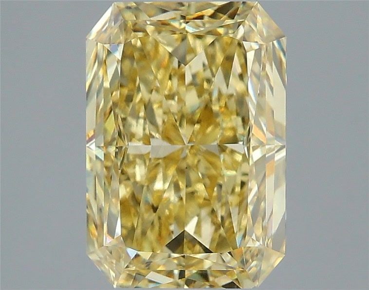 Loose Diamond - RADIANT 3.57ct Fancy Intense Yellow VS1: Loose Diamond - RADIANT 3.57ct Fancy Intense Yellow VS1 Source: This is a real non-mined Diamond that has been grown in a lab Shape: RADIANT Carats: 3.57 Color: Fancy Intense Yellow Certification: IGI
