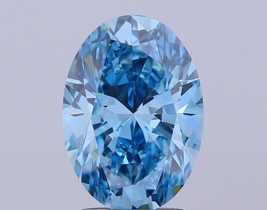 Loose Diamond - OVAL 3.0ct Fancy Vivid Blue VS1: Loose Diamond - OVAL 3.0ct Fancy Vivid Blue VS1 Source: This is a real non-mined Diamond that has been grown in a lab Shape: OVAL Carats: 3.0 Color: Fancy Vivid Blue Certification: IGI Video: