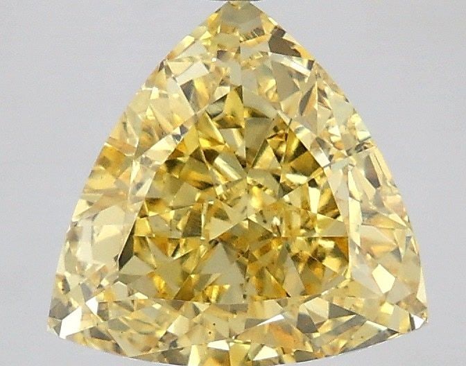 Loose Diamond - TRIANGULAR 3.11ct Fancy Vivid Yellow VS1: Loose Diamond - TRIANGULAR 3.11ct Fancy Vivid Yellow VS1 Source: This is a real non-mined Diamond that has been grown in a lab Shape: TRIANGULAR Carats: 3.11 Color: Fancy Vivid Yellow Certification: I