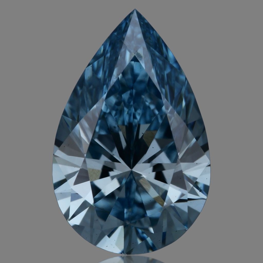 Loose Diamond - PEAR 1.26ct Fancy Vivid Blue VS1: Loose Diamond - PEAR 1.26ct Fancy Vivid Blue VS1 Source: This is a real non-mined Diamond that has been grown in a lab Shape: PEAR Carats: 1.26 Color: Fancy Vivid Blue Certification: IGI Video: