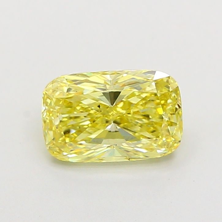 Loose Diamond - CUSHION MODIFIED 2.02ct Fancy Intense Yellow VS2: Loose Diamond - CUSHION MODIFIED 2.02ct Fancy Intense Yellow VS2 Source: This is a real non-mined Diamond that has been grown in a lab Shape: CUSHION MODIFIED Carats: 2.02 Color: Fancy Intense Yellow 