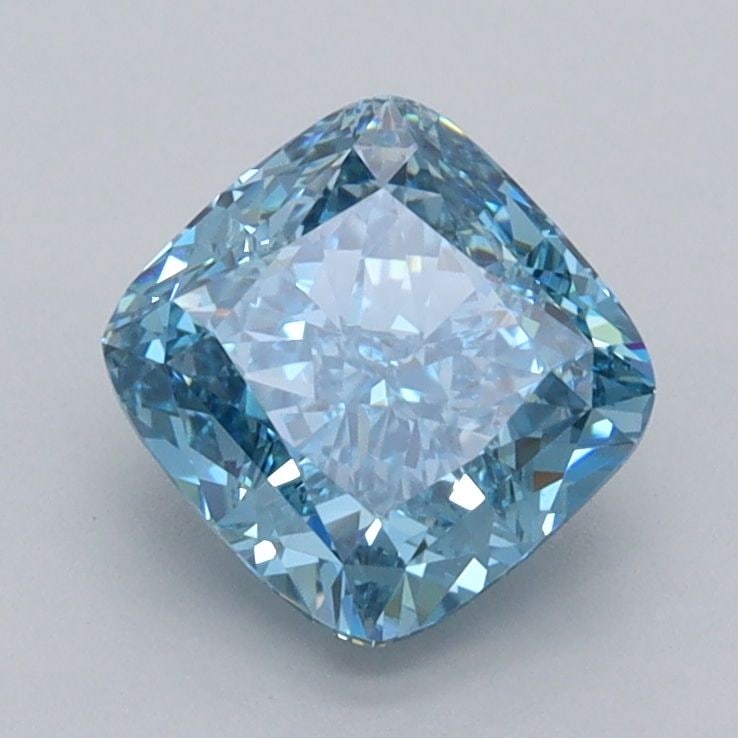 Loose Diamond - CUSHION MODIFIED 1.53ct Fancy Vivid Blue VS1: Loose Diamond - CUSHION MODIFIED 1.53ct Fancy Vivid Blue VS1 Source: This is a real non-mined Diamond that has been grown in a lab Shape: CUSHION MODIFIED Carats: 1.53 Color: Fancy Vivid Blue Certific