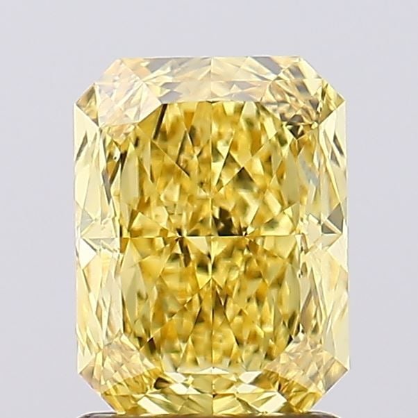 Loose Diamond - RADIANT 1.51ct Fancy Vivid Yellow VS2: Loose Diamond - RADIANT 1.51ct Fancy Vivid Yellow VS2 Source: This is a real non-mined Diamond that has been grown in a lab Shape: RADIANT Carats: 1.51 Color: Fancy Vivid Yellow Certification: IGI Vid