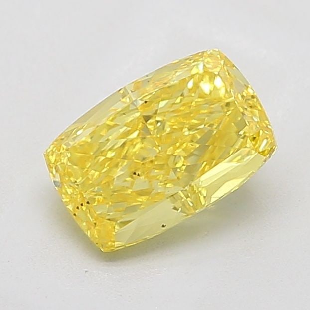 Loose Diamond - CUSHION MODIFIED 1.68ct Fancy Vivid Yellow VS2: Loose Diamond - CUSHION MODIFIED 1.68ct Fancy Vivid Yellow VS2 Source: This is a real non-mined Diamond that has been grown in a lab Shape: CUSHION MODIFIED Carats: 1.68 Color: Fancy Vivid Yellow Cert