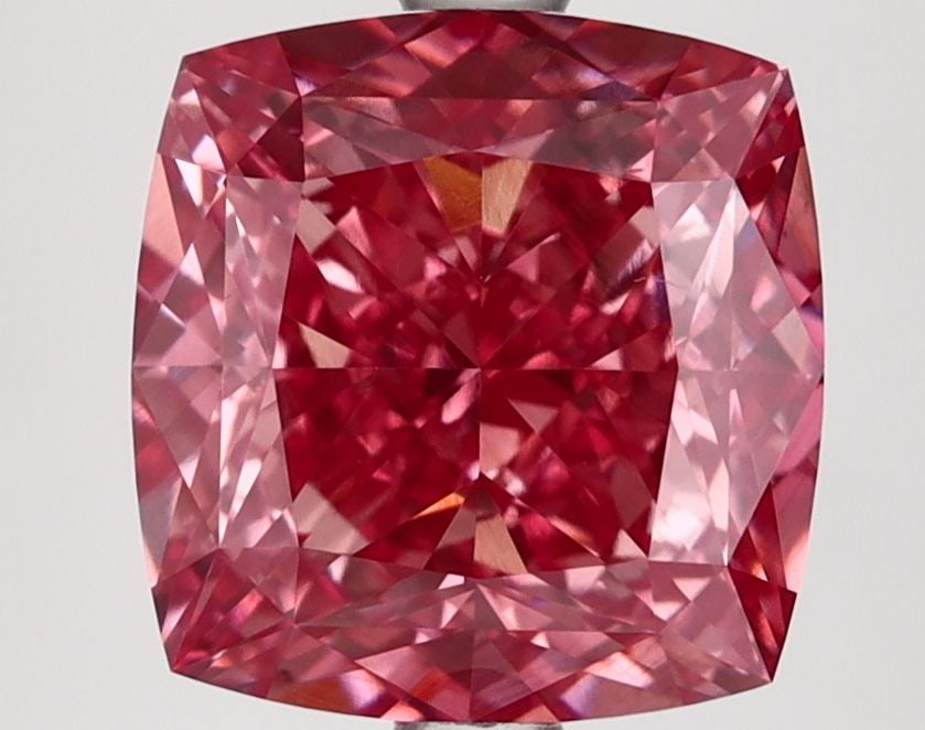 Loose Diamond - CUSHION MODIFIED 4.07ct Fancy Vivid Pink VS2: Loose Diamond - CUSHION MODIFIED 4.07ct Fancy Vivid Pink VS2 Source: This is a real non-mined Diamond that has been grown in a lab Shape: CUSHION MODIFIED Carats: 4.07 Color: Fancy Vivid Pink Certific