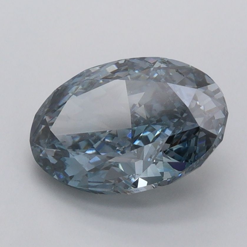 Loose Diamond - OVAL 2.05ct Fancy Deep Grayish Blue VS2: Loose Diamond - OVAL 2.05ct Fancy Deep Grayish Blue VS2 Source: This is a real non-mined Diamond that has been grown in a lab Shape: OVAL Carats: 2.05 Color: Fancy Deep Grayish Blue Certification: IGI
